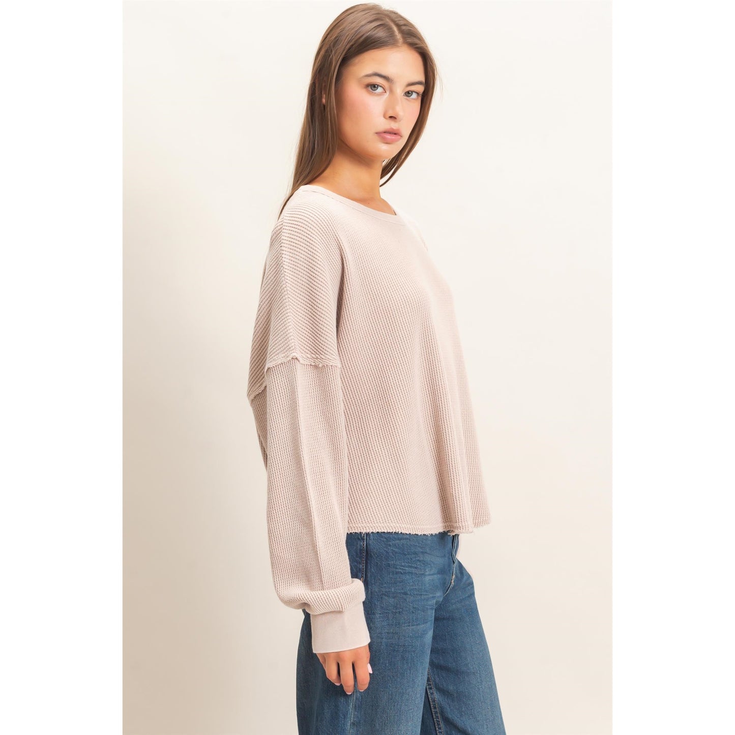 Waffle Oversized Longsleeve