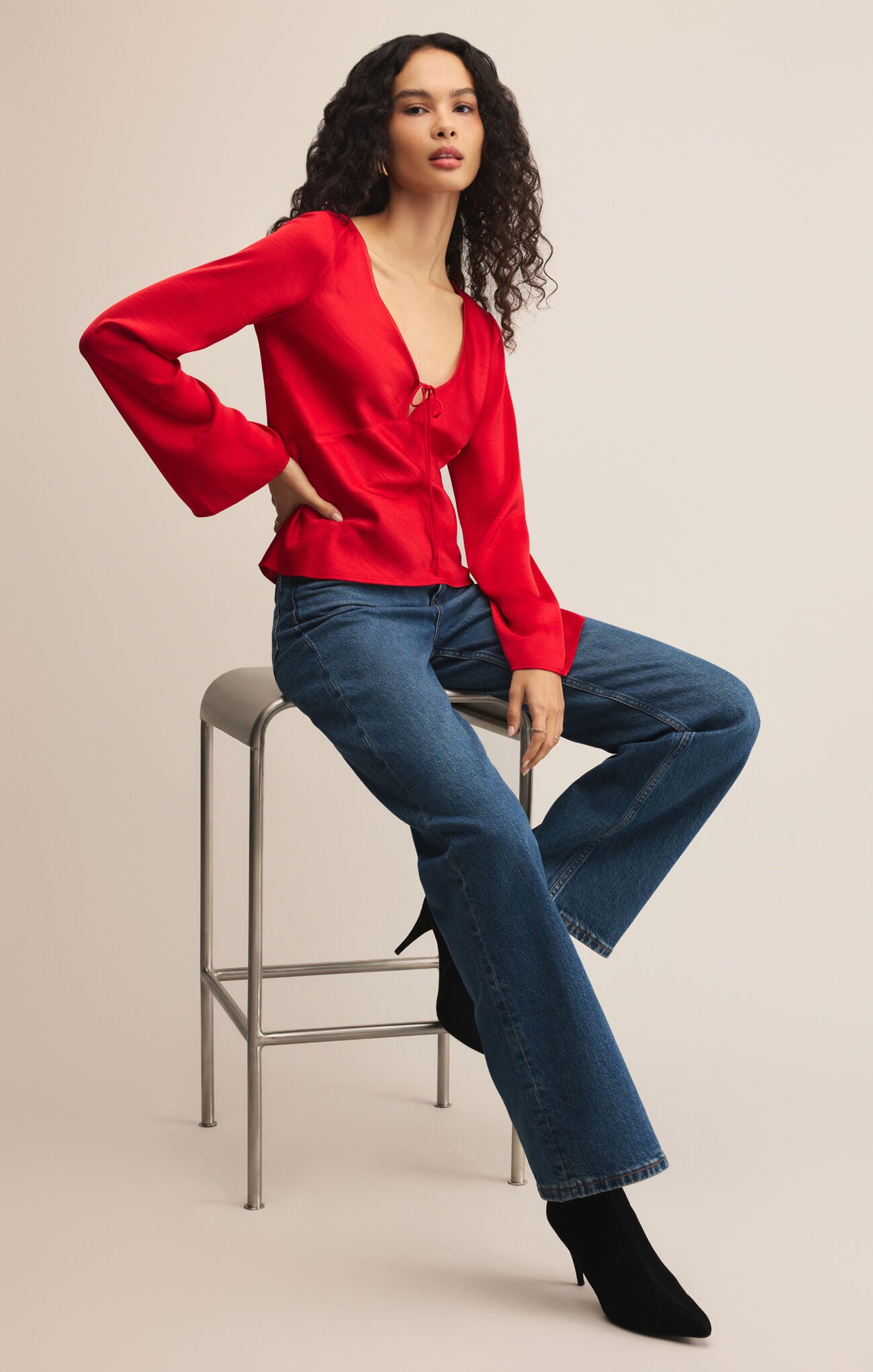 Z Supply Illara Tie Front Blouse