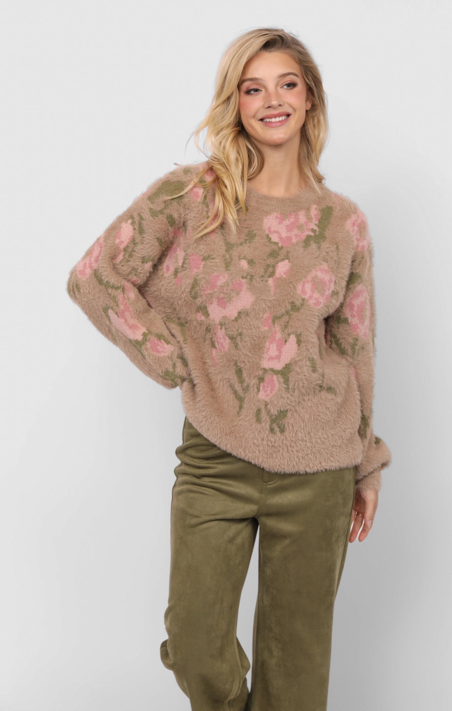 Camila  Eyelash Jacquard Sweater