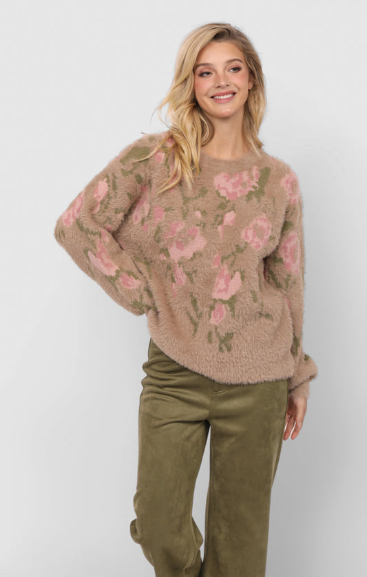 Camila  Eyelash Jacquard Sweater