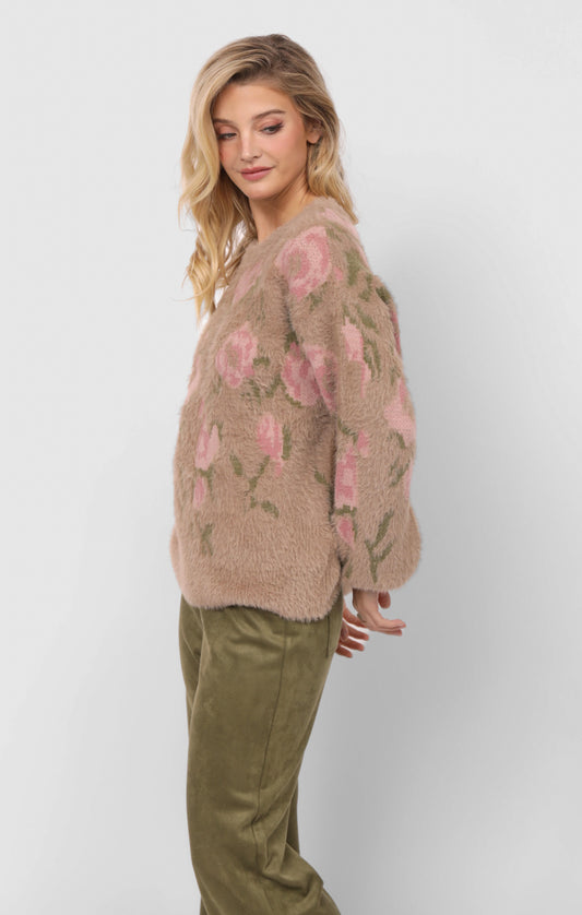 Camila  Eyelash Jacquard Sweater