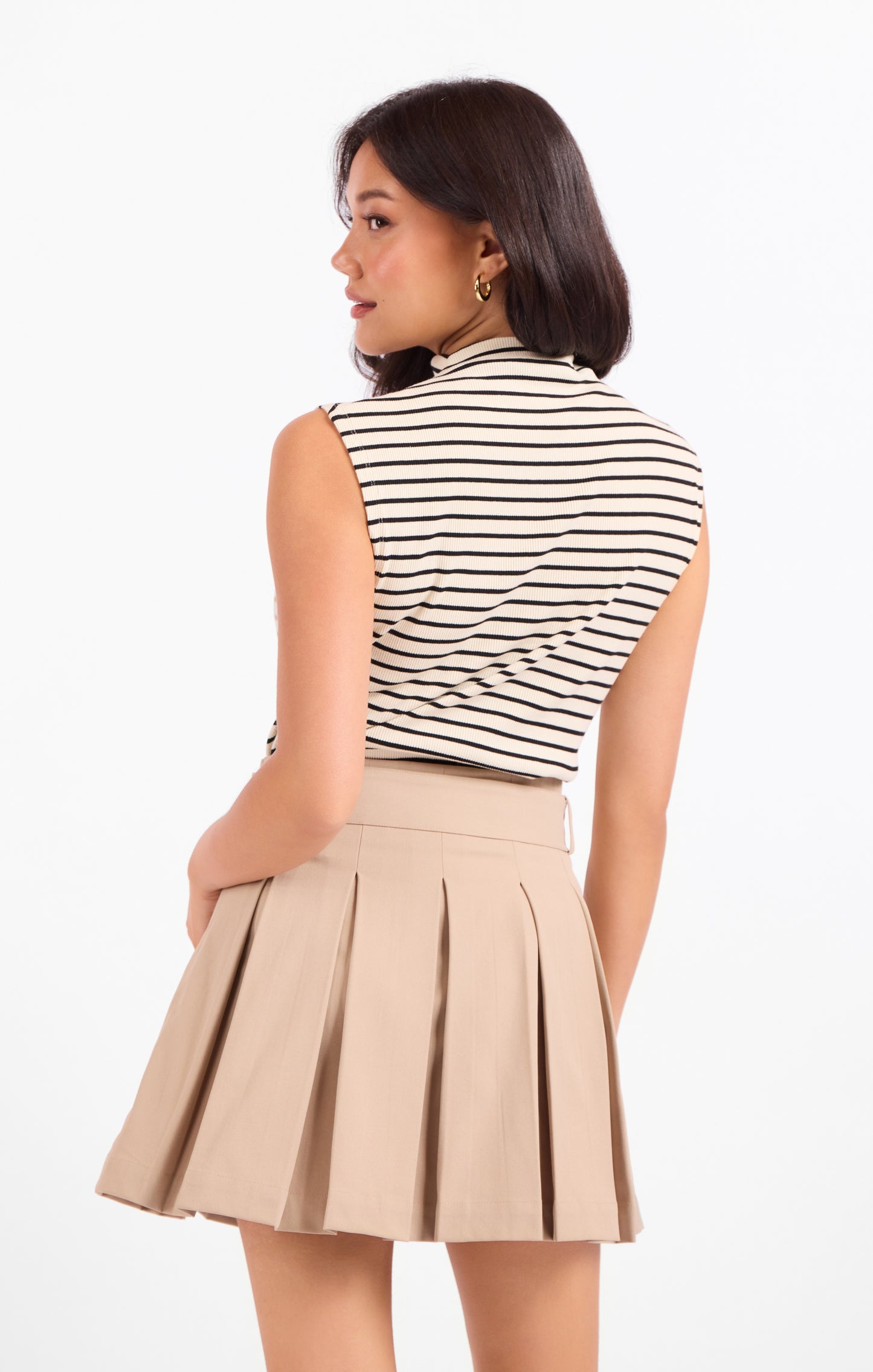 Brioche Mock Neck Tank