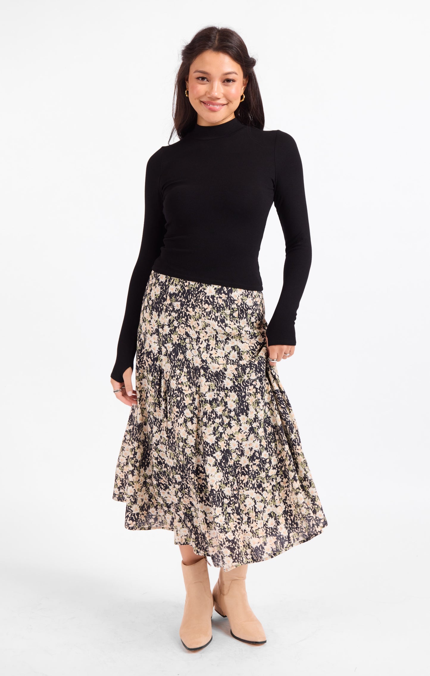 Ronan Knit Top in Black