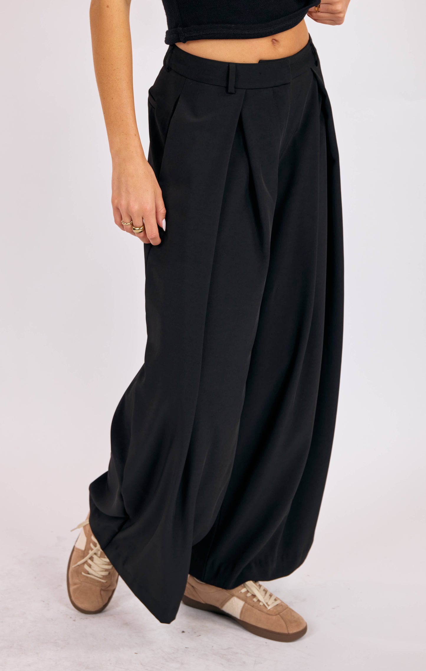 Lena Box Pleat Trouser