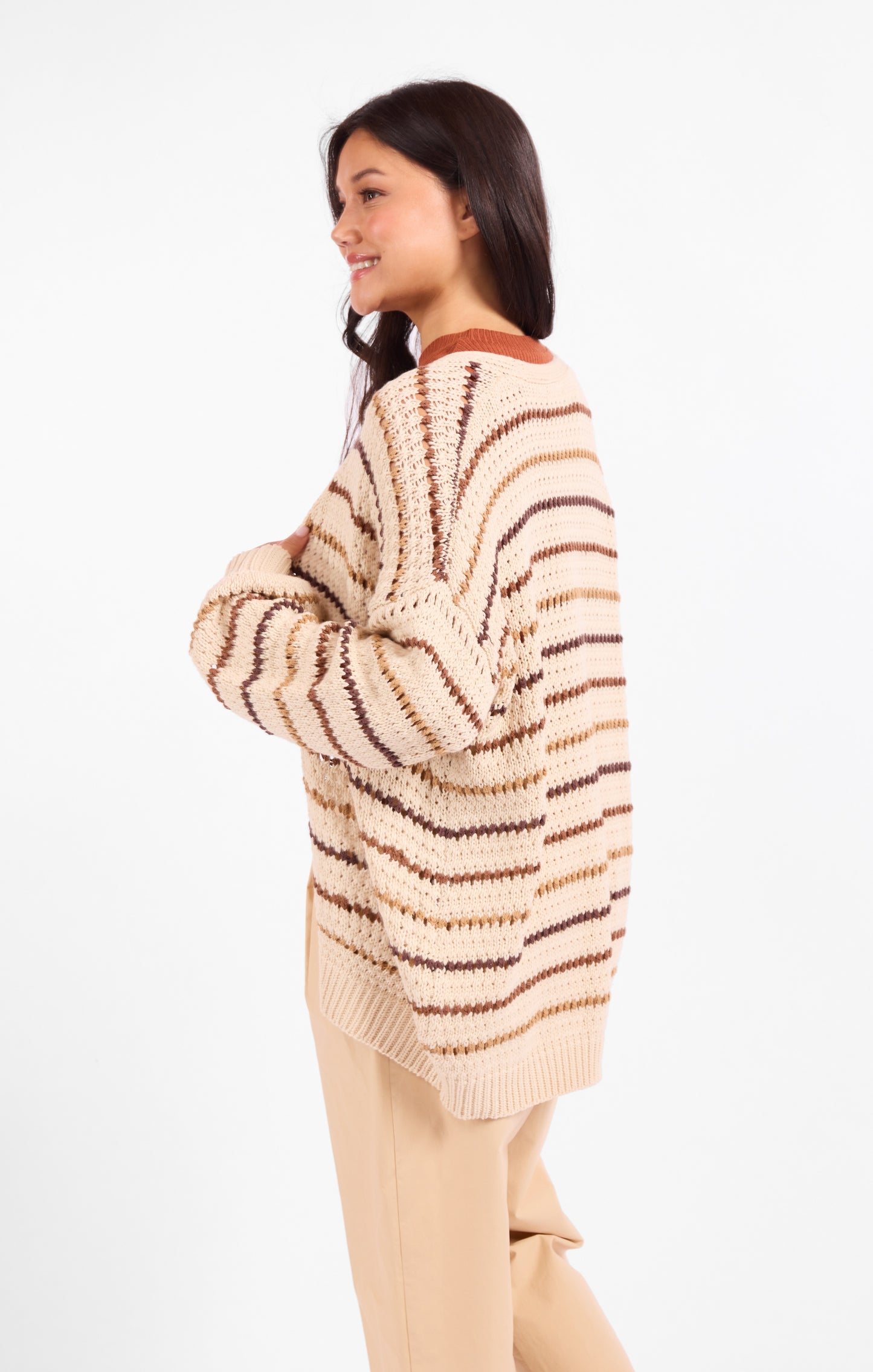 Lost Range Stripe Cardigan