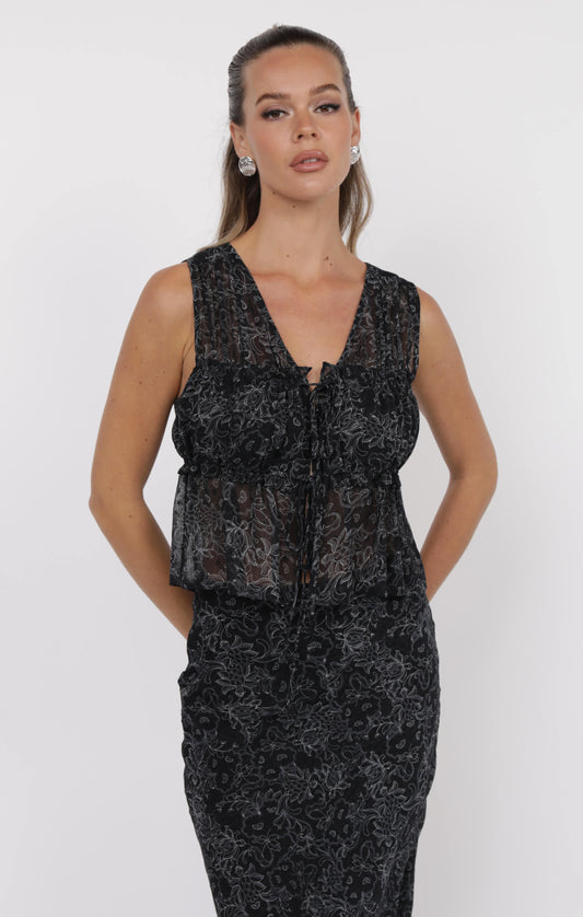 Passionate Gathered Bodice Tank