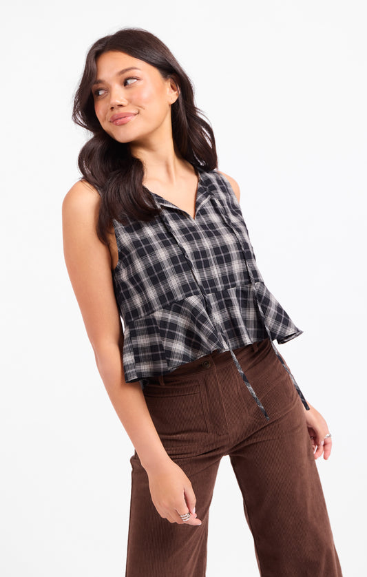 Pause Ruffle Top