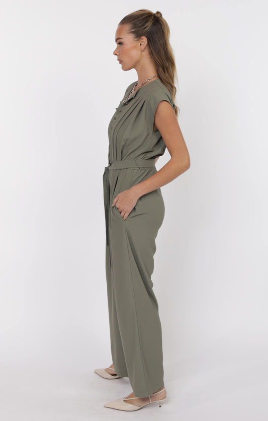 For You Crepe Pleat Jumpsuit