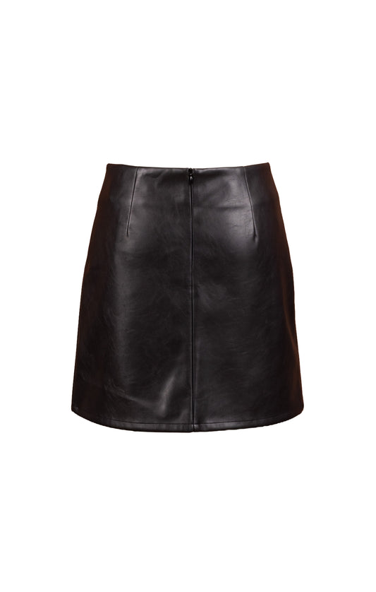 Academy Vegan Leather Mini Skirt