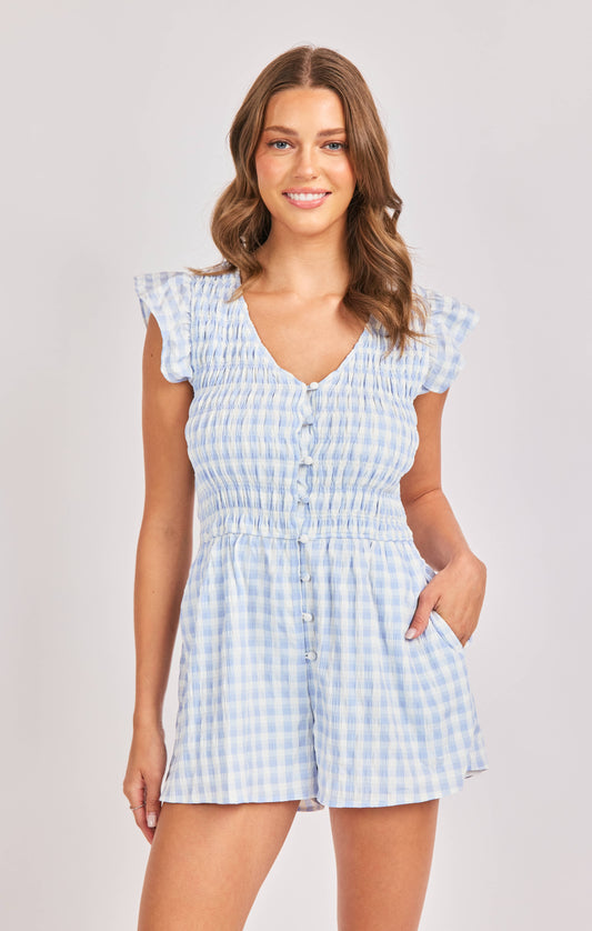 Starlet Gingham Romper