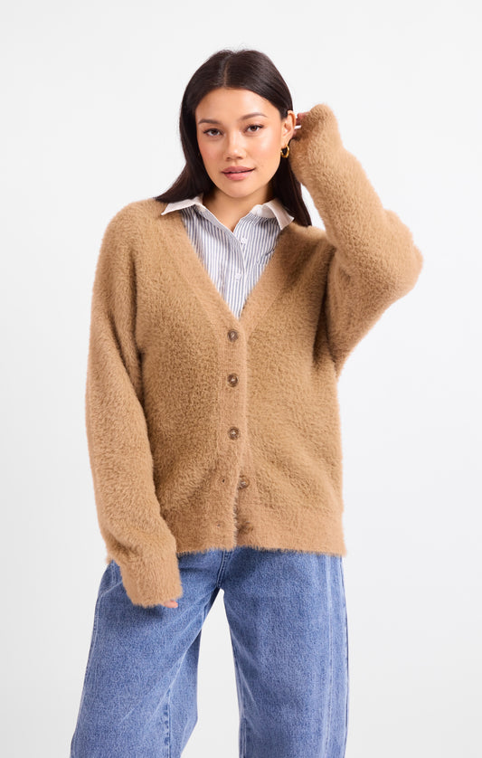 Hallie Fuzzy Cardigan