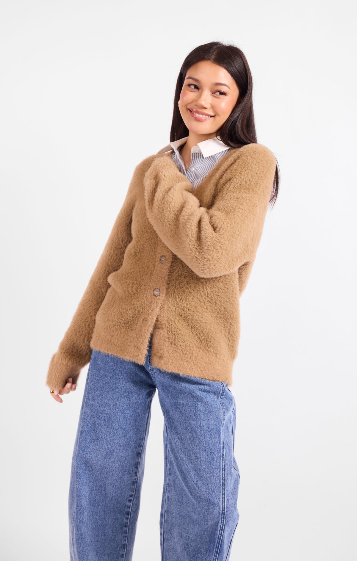 Hallie Fuzzy Cardigan