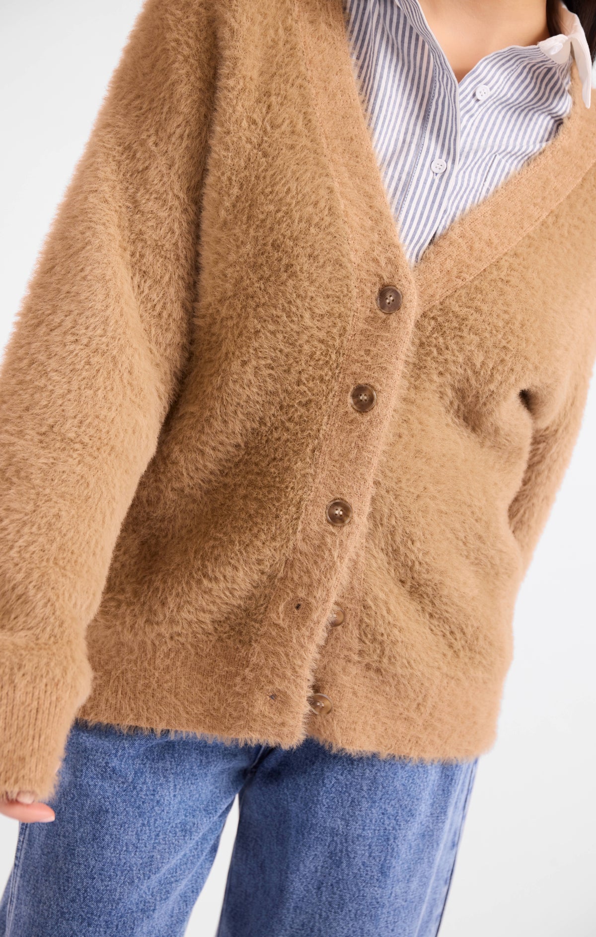 Hallie Fuzzy Cardigan