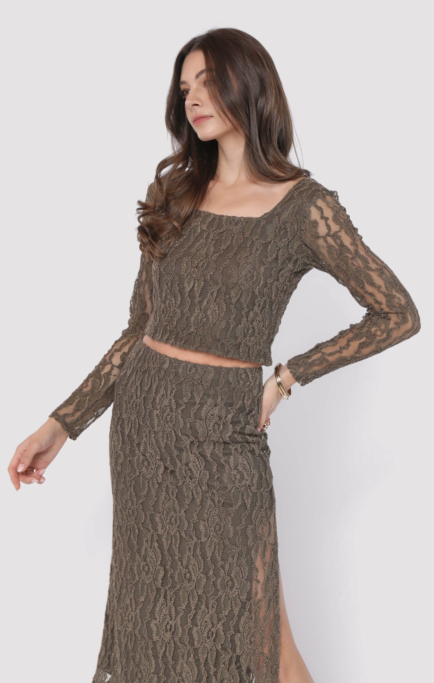 Low Lights Lace Crop Top