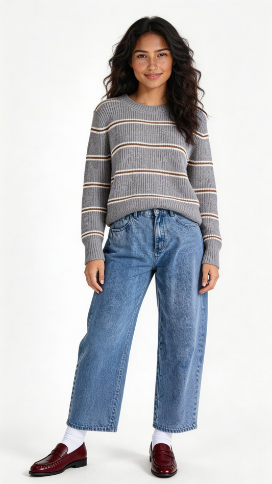 Warm Chai Stripe Sweater