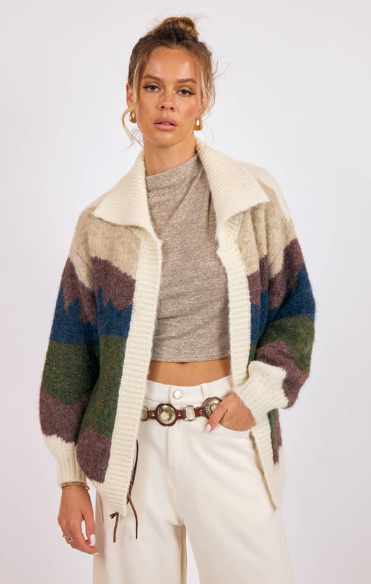 Birdie Landscape Cardigan
